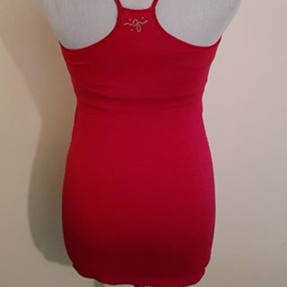 NWOT GUESS Red Stretchy Tank Top - XS/S - Picture 4 of 5